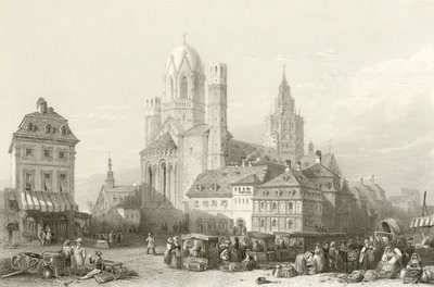 Cathédrale de Mayence, Rhin - William Leighton Leitch